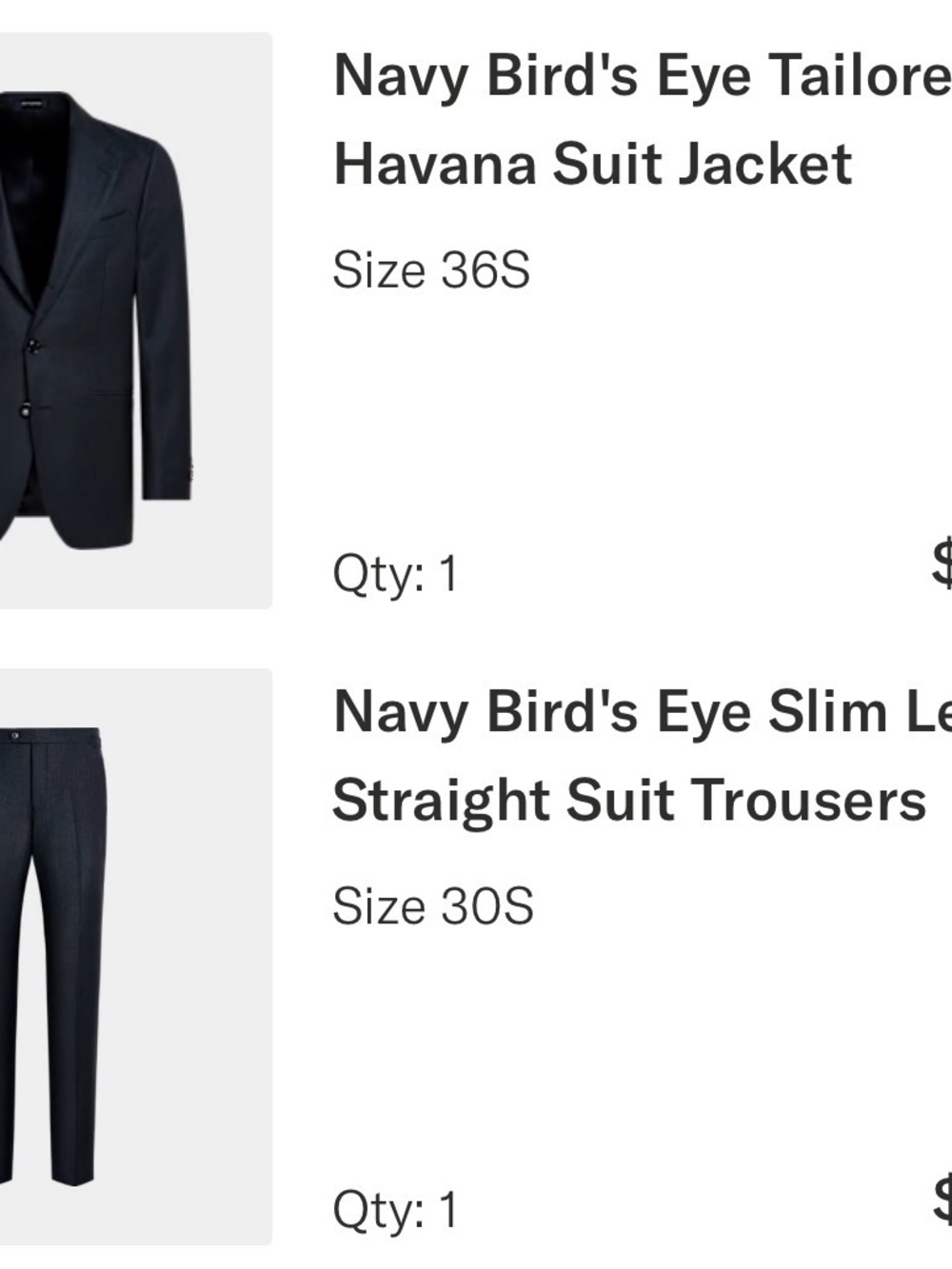 SUITSUPPLY Navy Single Breasted 36S S130 fabric - Picture 9 of 14